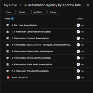 AI Automation Agency by Andrew Tate