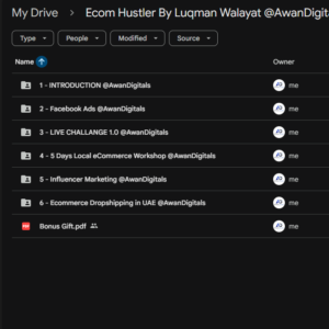 Ecom Hustler By Luqman Walayat Ecom Hustler By Luqman Walayat