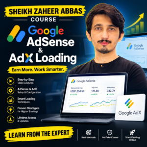 Sheikh Zaheer Abbas Course (Adsense and Adx Loading)
