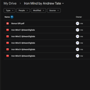Iron Mind by Andrew Tate