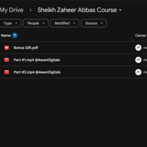 Sheikh Zaheer Abbas Course (Adsense and Adx Loading)