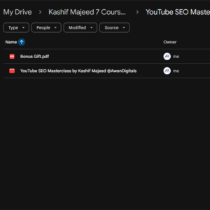 YouTube SEO Masterclass by Kashif Majeed