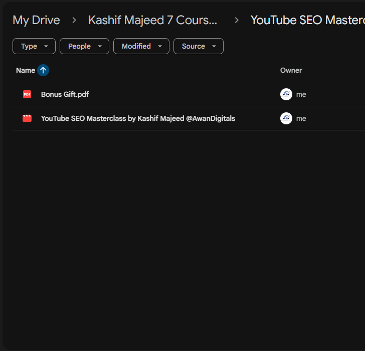 YouTube SEO Masterclass by Kashif Majeed